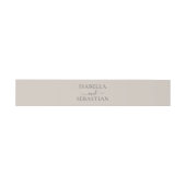Bandeau De Faire-part Mariage beige doux (Plat)