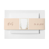 Bandeau De Faire-part Mariage beige floral rustique (Devant Example)