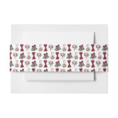 Bandeau De Faire-part Mariage Bells Fleurs Bow Cravate Bridal Rose Bouqu (Devant Example)