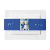 Bandeau De Faire-part mariage blanc et blanc (Devant Example)