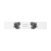 Bandeau De Faire-part Mariage blanc gothique classique (Plat)