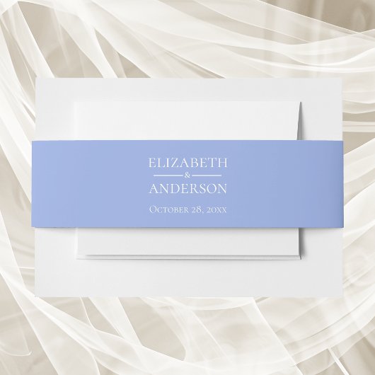 Bandeau De Faire-part Mariage bleu clair