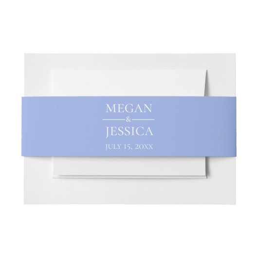 Bandeau De Faire-part MARIAGE bleu clair LGBTQ (Devant Example)