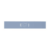 Bandeau De Faire-part Mariage bleu clair simple et robuste (Plat)
