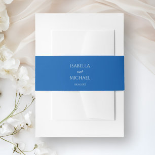 Bandeau De Faire-part Mariage bleu coloré
