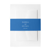 Bandeau De Faire-part Mariage bleu coloré (Devant example)