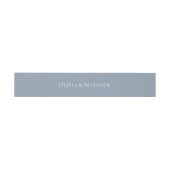 Bandeau De Faire-part Mariage bleu Dusty (Plat)