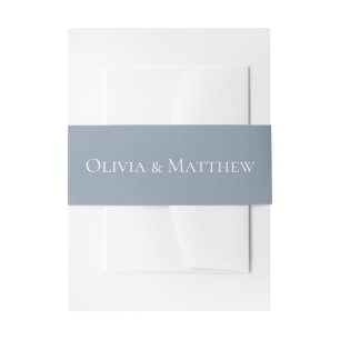 Bandeau De Faire-part Mariage bleu Dusty