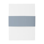Bandeau De Faire-part Mariage bleu Dusty (Dos Example)