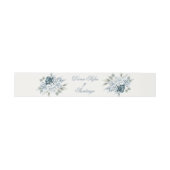 Bandeau De Faire-part Mariage bleu espagnol (Plat)