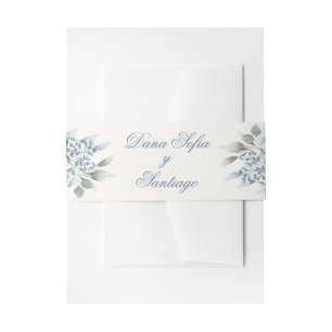 Bandeau De Faire-part Mariage bleu espagnol