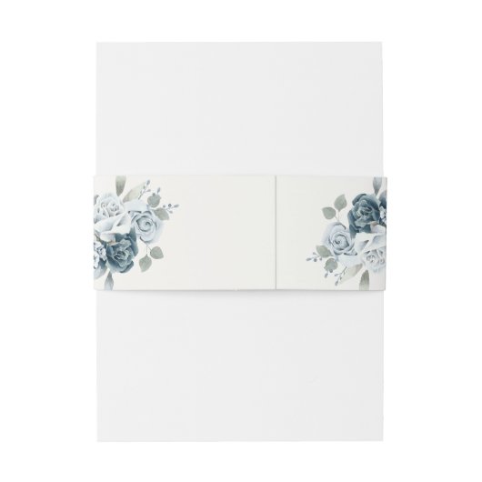 Bandeau De Faire-part Mariage bleu espagnol (Dos Example)