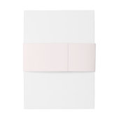 Bandeau De Faire-part Mariage bleu rose clair monogramme classique (Dos Example)