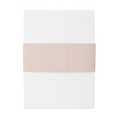 Bandeau De Faire-part Mariage Blush solide (Dos Example)