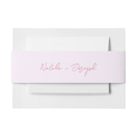 Mariage Bohème Calligraphié Rose Écrit à la Main