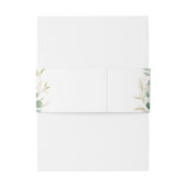 Bandeau De Faire-part Mariage boho rustique eucalyptus vert (Dos Example)