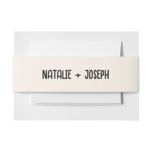 Bandeau De Faire-part Mariage Boho tendance rétro écrit à la main