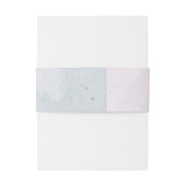 Bandeau De Faire-part mariage botanique de fleurs bleues violettes (Dos Example)