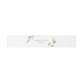 Bandeau De Faire-part Mariage botanique du feuillage vert (Plat)
