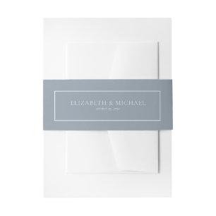 Bandeau De Faire-part Mariage botanique Dusty Blue Eucalyptus