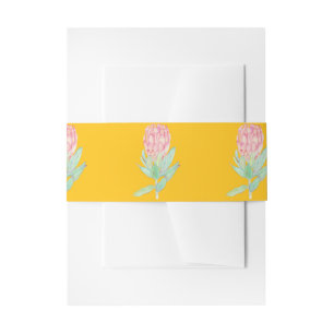 Bandeau De Faire-part Mariage Botanique Moderne Minimaliste de Protéa