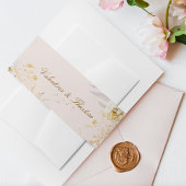 Bandeau De Faire-part mariage botanique romantique