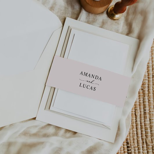 Bandeau De Faire-part Mariage botanique rustique simple