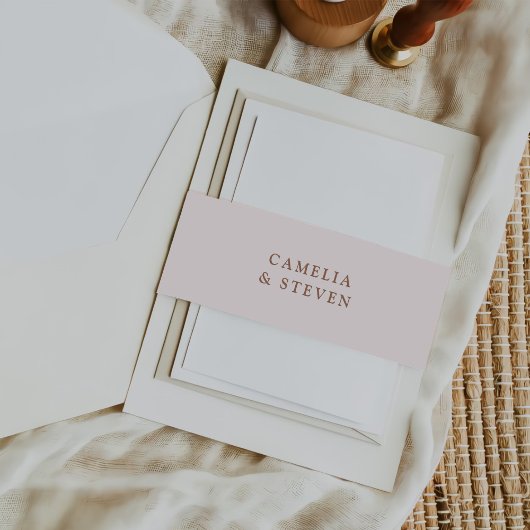 Bandeau De Faire-part Mariage botanique rustique simple