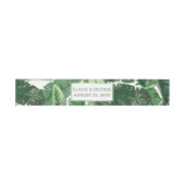 Bandeau De Faire-part mariage botanique tropical feuille (Plat)