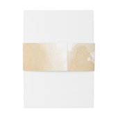 Bandeau De Faire-part Mariage botanique vert émeraude beige or (Dos Example)