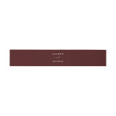 Bandeau De Faire-part Mariage Bourgogne solide (Plat)