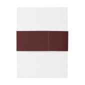 Bandeau De Faire-part Mariage Bourgogne solide (Dos Example)