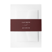 Bandeau De Faire-part Mariage Bourguignon Uni (Devant example)