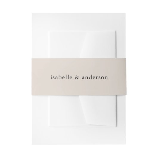 Bandeau De Faire-part Mariage Brown naturel simple (Devant example)