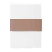Bandeau De Faire-part Mariage Brown riche en scripts simples (Dos Example)