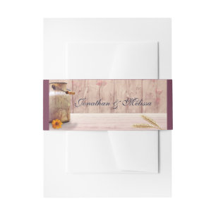 Bandeau De Faire-part Mariage campagnard de lait rustique