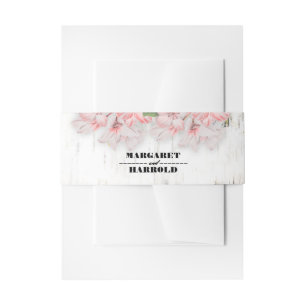 Bandeau De Faire-part Mariage campagnard rustique écorce de bouleau