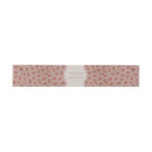 Bandeau De Faire-part Mariage campagnard rustique en dentelle rouge Kraf (Plat)