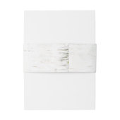 Bandeau De Faire-part Mariage cardiaque de l'écorce de bouleau rustique (Dos Example)