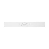 Bandeau De Faire-part Mariage catholique avec monogramme (Plat)