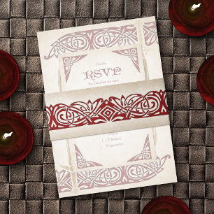 Bandeau De Faire-part Mariage celtique des épées