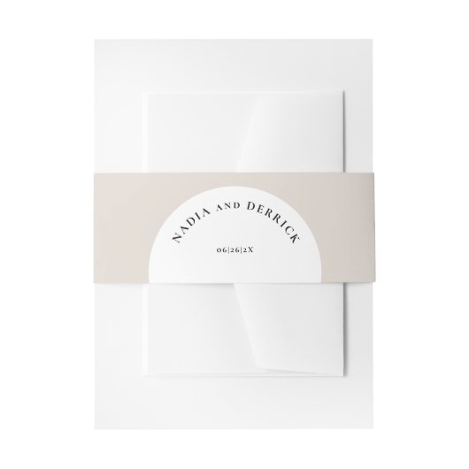 BANDEAU DE FAIRE-PART MARIAGE CERCLE CHIC (Devant example)