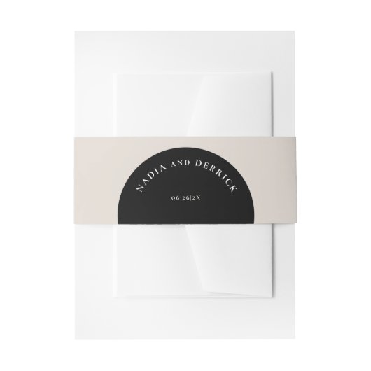BANDEAU DE FAIRE-PART MARIAGE CERCLE CHIC (Devant example)