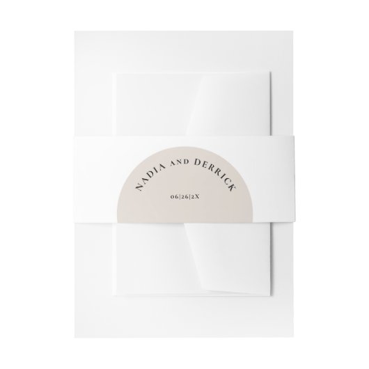 BANDEAU DE FAIRE-PART MARIAGE CERCLE CHIC (Devant example)