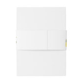 Bandeau De Faire-part Mariage citron feuillage rustique Monogramme Botan (Dos Example)