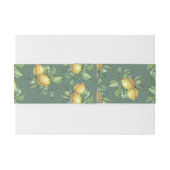 Bandeau De Faire-part Mariage Citrons Méditerranée Sicilienne Destinatio (Dos exemple)