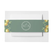 Bandeau De Faire-part Mariage Citrons Méditerranée Sicilienne Destinatio (Devant Example)