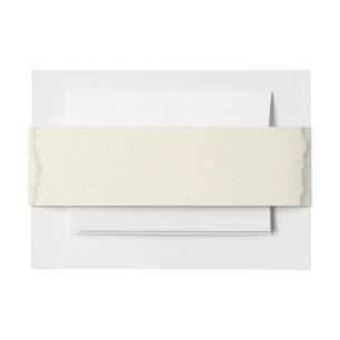 Bandeau De Faire-part Mariage Classique Découpe Droit Ivoire