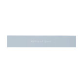 Bandeau De Faire-part Mariage classique Dusty Blue élégant (Plat)