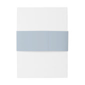 Bandeau De Faire-part Mariage classique Dusty Blue élégant (Dos Example)